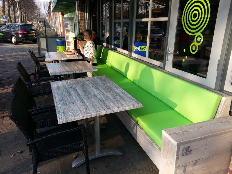 strakke kussens cartenza uni lime green