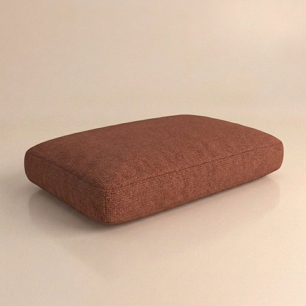 Plof kussen met zijband 60 x 40 cm — Heritage 18021 Rust