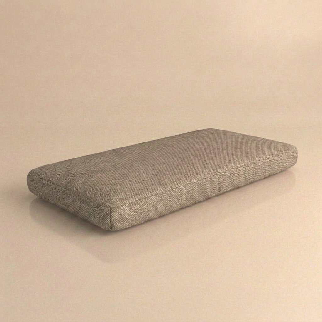 Strak kussen 100 x 50 x 10 cm — Natté 10029 Heather Grey
