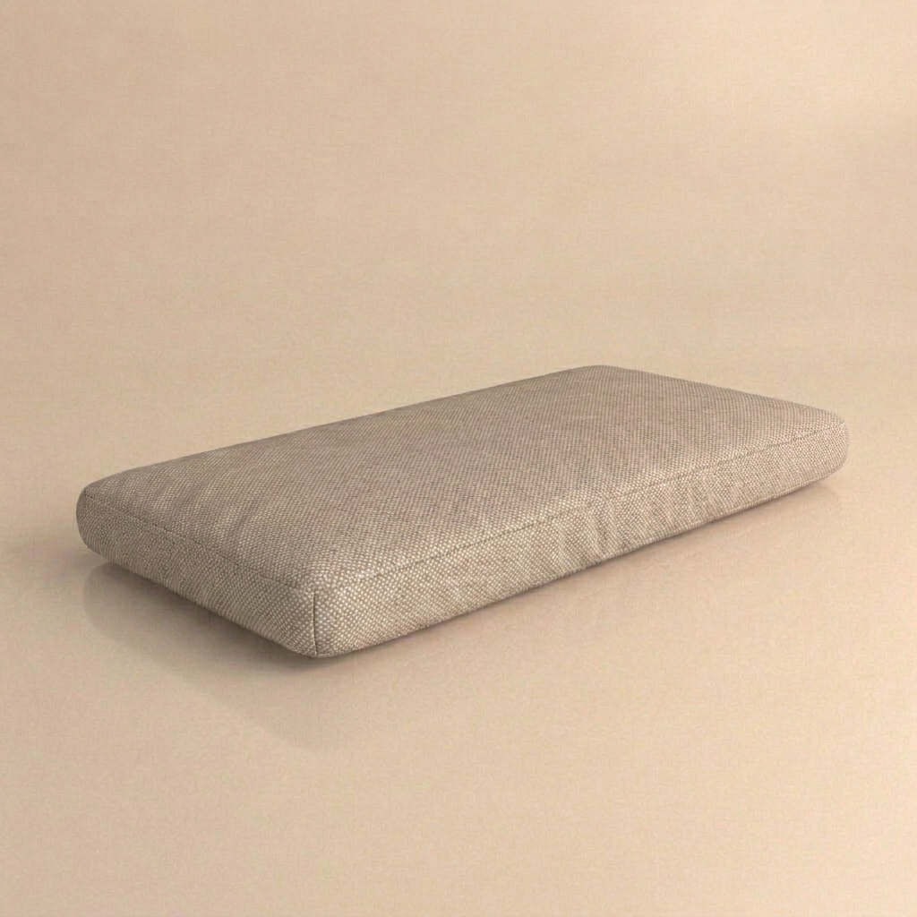 Strak kussen 100 x 50 x 10 cm — Natté 10150 Heather Chalk