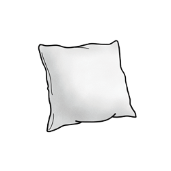 Plof kussen zonder zijband